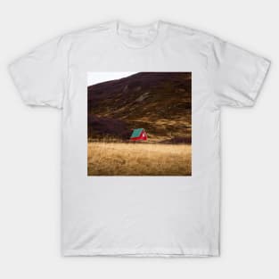 Bright Red Cabin in North Iceland T-Shirt